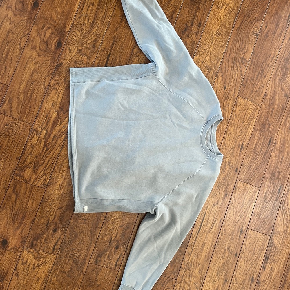 Vuori Women's Light Gray Crew Neck Sweater